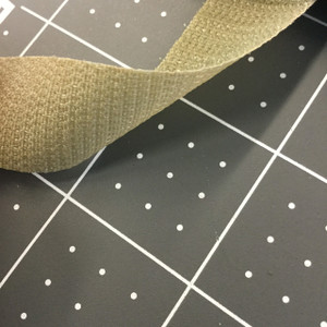 3/4" Velcro Brand HOOK | Tan | Sew-on Fastener.