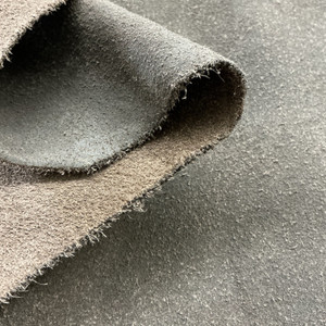 Antique Distressed Full Grain Leather Cow Hide | Dark Brown Rough Suede Texture | 38 to 45 square feet | 3.5 to 4 oz. | Full Hide