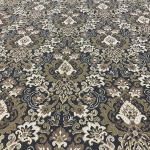 2.75 Yard Piece of Magic Carpet by Waverly | Brown Damask | Drapery Fabric | 54 Wide | By the Yard