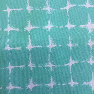 5 Yard Piece of Turquoise Shibori Grid | Indoor / Outdoor Upholstery Fabric | 54" Wide | By the Yard