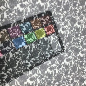 8 Yard Piece of Charcoal Floral Print Chiffon Fabric | Sheer Woven Polyester | Apparel Drapes Blouses Dresses Special Occasion