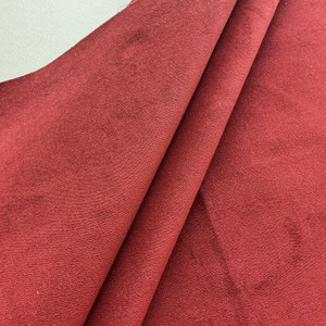 Avenger Velvet in Marsala | Upholstery Fabric | Dark Red |  54" Wide | Heavy Weight | By the Yard