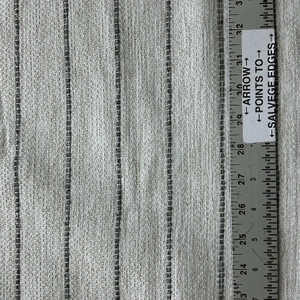 Baychester in Onyx | Upholstery Fabric | Stripes in Grey / Beige / White | Richloom | Heavyweight | 54" Wide | By the Yard