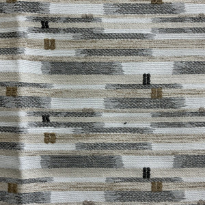 Calargo in Greystone | Upholstery Fabric | Geometric in Grey / Off White / Brown | Richloom | Heavy Weight | 54" Wide | BTY