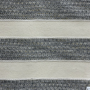 Comissky in Pewter | Upholstery Fabric | Stripes in Grey / Off White | Richloom | Heavy Weight | 54" Wide | By the Yard