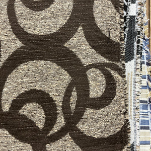 Emboss in Espresso | Upholstery Fabric | Circle Geo in Brown / Beige | Richloom | Heavy Weight | 54" Wide | By the Yard