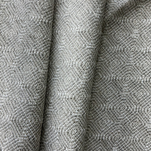Etta in Pebble | Upholstery Fabric | Geometric Weave in Grey / Off White | Richloom | Heavy Weight | 54" Wide | By the Yard