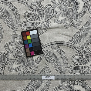 Kayleen in Ebony | Upholstery Fabric | Large Scale Floral in Black / Off White | Richloom | Heavy Weight | 54" Wide | By the Yard