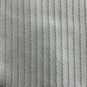 Pomodoro in Oyster | Upholstery Fabric | Textured Stripes in Off White | Richloom | Heavyweight | 54" Wide | By the Yard