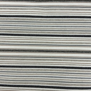 Roger in Darken | Upholstery Fabric | Stripes in Black / Brown / Beige / Grey | Heavyweight | 54" Wide | By the Yard