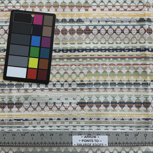 Wanneroo in Punch | Upholstery Fabric | Multicolored Decorative Stripes | Richloom | Heavyweight | 54" Wide | By the Yard