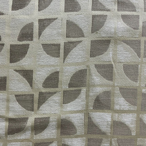 Geometric Squares in Beige and Ecru | Upholstery Fabric |  Heavyweight | 54" Wide | By the Yard