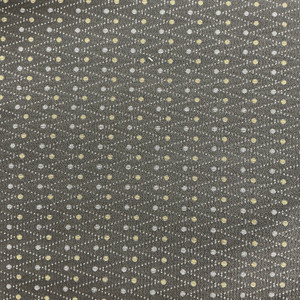 Zigzag Dot Geometric in Taupe and Gold | Upholstery Fabric |  Heavyweight | 54" Wide | By the Yard