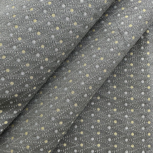 Zigzag Dot Geometric in Taupe and Gold | Upholstery Fabric |  Heavyweight | 54" Wide | By the Yard