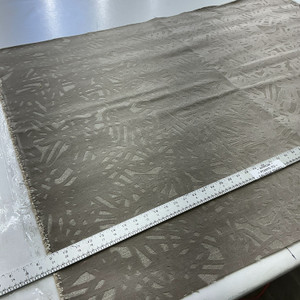 Abstract Design in Taupe | Velvet Upholstery Fabric | Heavy Weight | 54" Wide | By the Yard