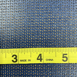 Navy Blue 9 x 12 Vinyl Mesh | Windscreen, Safety Fencing, Gym Dividers, Awning Drop Shades | Bruin Plastics | 72" Wide | By the Yard