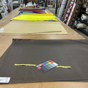 Brown 18 x 18 Vinyl Mesh | Windscreen, Safety Fencing, Gym Dividers, Awning Drop Shades | Bruin Plastics | 62" Wide | By the Yard