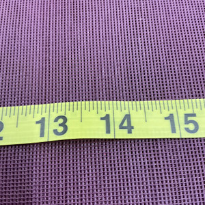 Burgundy 18 x 18 Vinyl Mesh | Windscreen, Safety Fencing, Gym Dividers, Awning Drop Shades | Bruin Plastics | 62" Wide | By the Yard