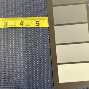 Navy Blue 9 x 12 Vinyl Mesh | Windscreen, Safety Fencing, Gym Dividers, Awning Drop Shades | Bruin Plastics | 57" Wide | By the Yard