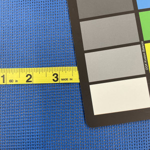 Blue 9 x 12 Vinyl Mesh | Windscreen, Safety Fencing, Gym Dividers, Awning Drop Shades | Bruin Plastics | 57" Wide | By the Yard