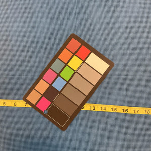 Blue 18 x 18 Vinyl Mesh | Windscreen, Safety Fencing, Gym Dividers, Awning Drop Shades | Bruin Plastics | 78" Wide | By the Yard