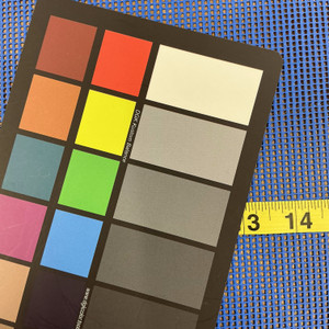 Royal Blue 9 x 9 Vinyl Mesh | Windscreen, Safety Fencing, Gym Dividers, Awning Drop Shades | Bruin Plastics | 60" Wide | By the Yard