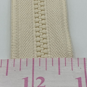#5 MOLDED CHAIN Zipper | Marine / Heavy Duty |  5/8" NATURAL