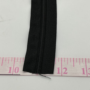 #5 BLACK COIL ZIPPER | BY THE YARD