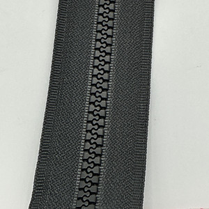 #5 BLACK MARINE / OUTDOOR ZIPPER MOLDED CHAIN | BY THE YARD