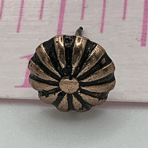 C.S. Osborne Daisy Old Copper Decorative Nails / Upholstery Tacks | 7/16th diameter | 1/2" tack
