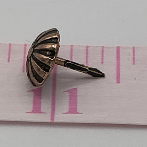 C.S. Osborne Daisy Old Copper Decorative Nails / Upholstery Tacks | 7/16th diameter | 1/2" tack