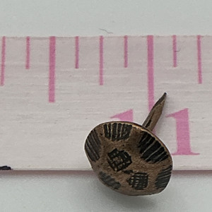C.S. Osborne Oxford Old Copper Decorative Nails / Upholstery Tacks | 7/16th diameter | 1/2" tack