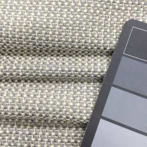 2 Yard Piece of Textured woven Bluegreen and White | Upholstery Fabric | 54" Wide | By the Yard