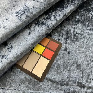 1.5 Yard Piece of Europatex Rumple Crushed Velvet Royal | Heavyweight Velvet Fabric | Home Decor Fabric | 57" Wide