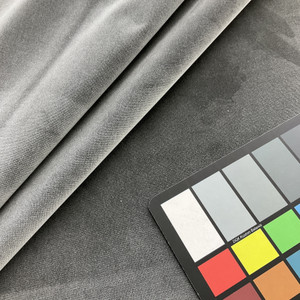 1 Yard Piece of Steel Grey Velvet Upholstery Fabric | Super Soft | Heavyweight / Durable | 54" Wide | By the Yard