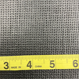 Black 9 x 12 Vinyl Mesh | Windscreen, Safety Fencing, Gym Dividers, Awning Drop Shades | Bruin Plastics | 75" Wide | By the Yard