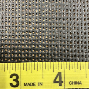 Black 9 x 12 Vinyl Mesh | Windscreen, Safety Fencing, Gym Dividers, Awning Drop Shades | Bruin Plastics | 57" Wide | By the Yard