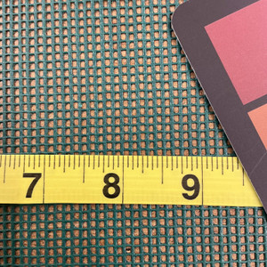 Forest Green 9 x 9 Vinyl Mesh | Windscreen, Safety Fencing, Gym Dividers, Awning Drop Shades | Bruin Plastics | 62" Wide | By the Yard