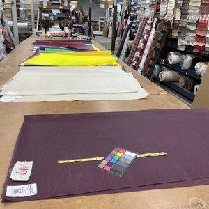 Burgundy 18 x 18 Vinyl Mesh | Windscreen, Safety Fencing, Gym Dividers, Awning Drop Shades | Bruin Plastics | 57" Wide | By the Yard