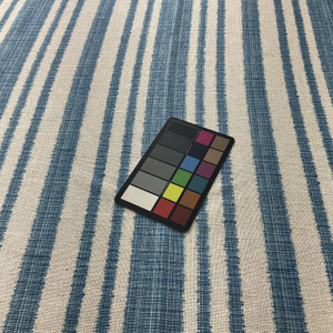 1.5 Yard Piece of Blue White Stripe | Upholstery Fabric | 54" Wide |By The Yard