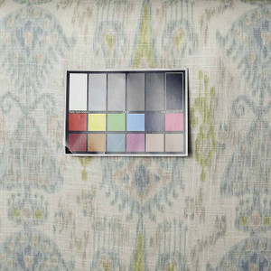 4 Yard Piece of Pastel Fabric By Robert Allen KHANJALI GLACIER Drapery & Upholstery Weight