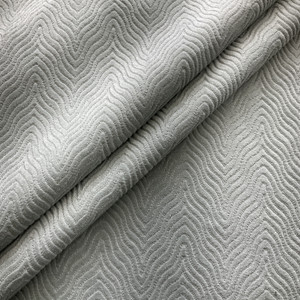 1.5 Yard Piece of Andre in Spa | Spa Blue Wavy Chevron Microfiber | Upholstery Fabric | Regal Fabrics Brand | 54" Wide | By the Yard