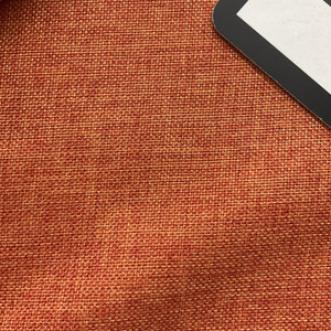 2.5 Yard Piece of Vintage Poly Burlap Dark Orange | Medium Weight Burlap Fabric | Home Decor Fabric | 58" Wide