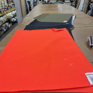 Safety Orange Waterproof Nylon Canvas Fabric | Tarps / Outdoor Covers / Backpacks / Banners | 1000 Denier | 60" Wide | By the Yard