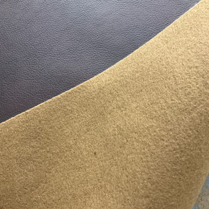 1.5 Yard Piece of Breathable Faux Leather Espresso | Very Heavyweight Faux Leather, Vinyl Fabric | Home Decor Fabric | 54" Wide