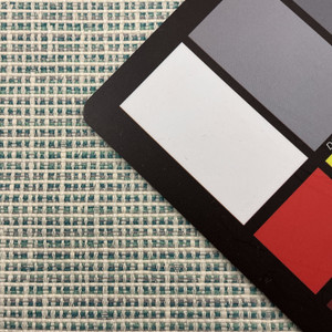 Prescott in Spa By Belle Maison | Curtain And Medium Weight Upholstery | Blue Turquoise Off White | 54" Wide | 100% Poly | By the Yard