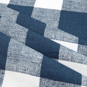 2.75 Yard Piece of Premier Prints Anderson Check Slub Premier Navy | Medium Weight Duck Fabric | Home Decor Fabric | 54" Wide