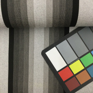 2 Yard Piece of Sunbrella 4799-0000 - Grey/Black/White  - | 46 Inch wide | AWNING AND MARINE Fabric | Shade / Outdoor Covers | By the Yard | 4799-0000-REM2
