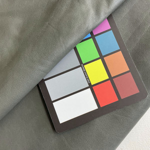 Dark Grey Top Grain Premium Leather Hide | Chrome Tanned | Matte Finish | 30+ Square Feet | 1.2 mm / 3 Ounce | Upholstery Leather