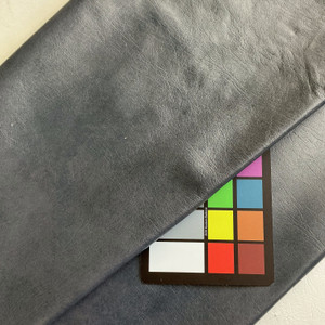 Dark Blue-Grey Top Grain Premium Leather Hide | Chrome Tanned | 40+ Square Feet | .9 mm / 2.3 Ounce | Upholstery Leather
